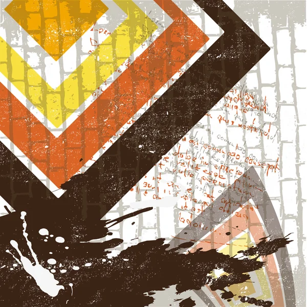 Le vecteur abstrait fond de mur grunge — Image vectorielle