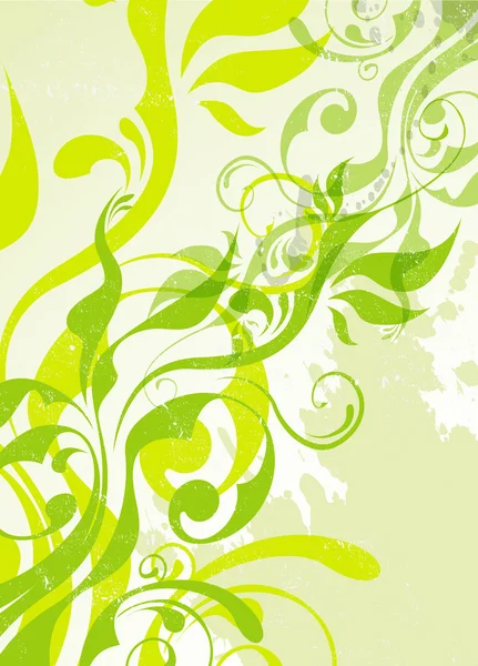 Абстрактный вектор зеленый летний фон — стоковый вектор