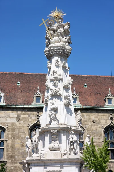 Coluna de trindade sagrada em Budapeste, Hungria — Fotografia de Stock