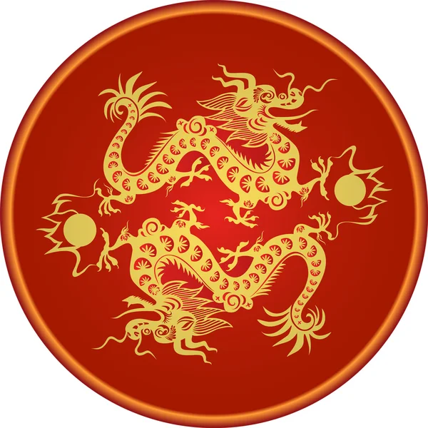 Kinesisk drake — Stock vektor