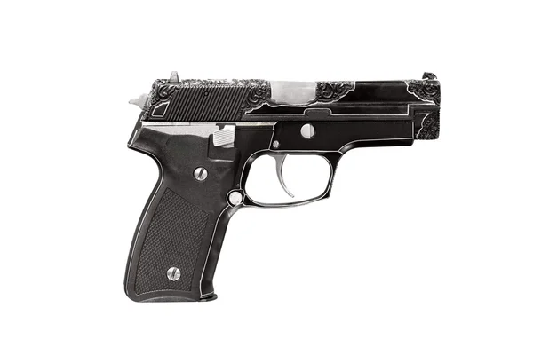 Гравировальный пистолет, изолированный на белом — стоковое фото