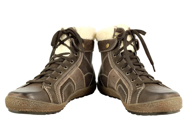 Pánská zimní obuv — Stock fotografie