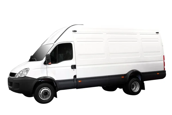 Transportu duży van na białym tle — Zdjęcie stockowe