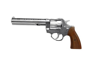 Revolver isolated on white clipart