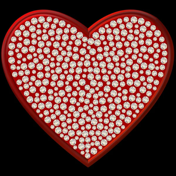 Diamond Heart символ — стокове фото