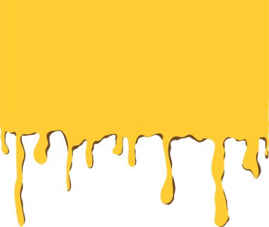 Drippy color yellow clipart