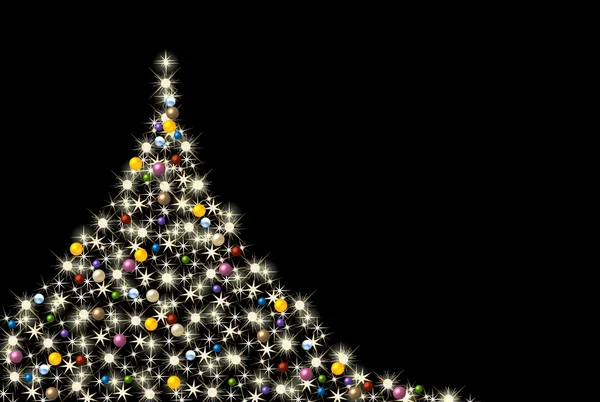 Kleurrijke abstract kerstboom — Stockfoto