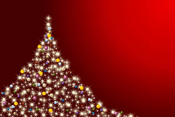 Kleurrijke abstract kerstboom — Stockfoto