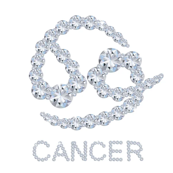 Diament znak zodiaku rak — Zdjęcie stockowe