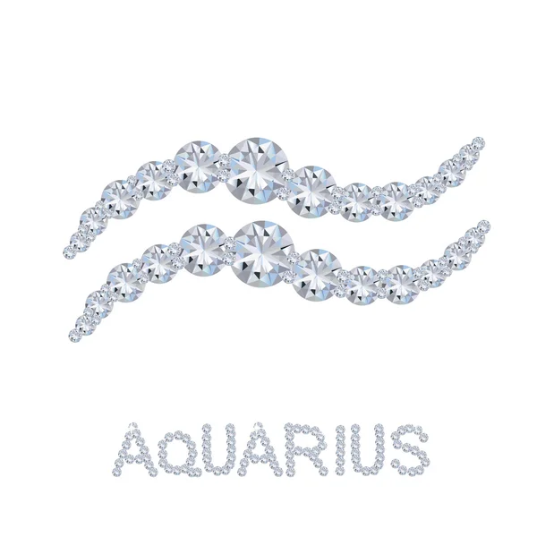 Diamond Zodiac Aquarius — Stock Photo, Image