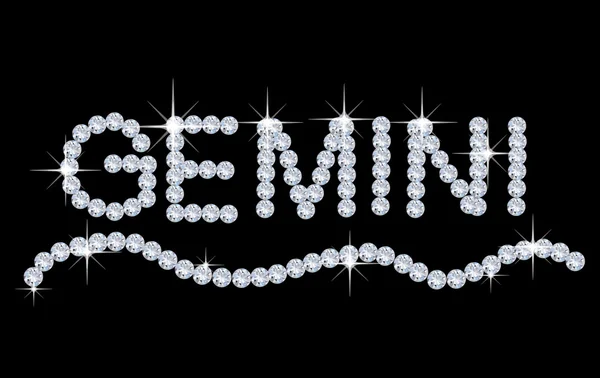 Gyémánt zodiákus gemini — Stock Fotó