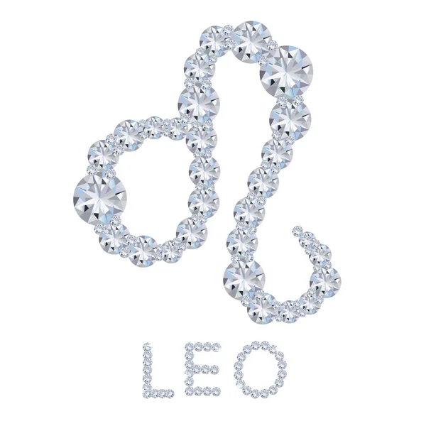 Diamant-Tierkreis-Leo — Stockfoto