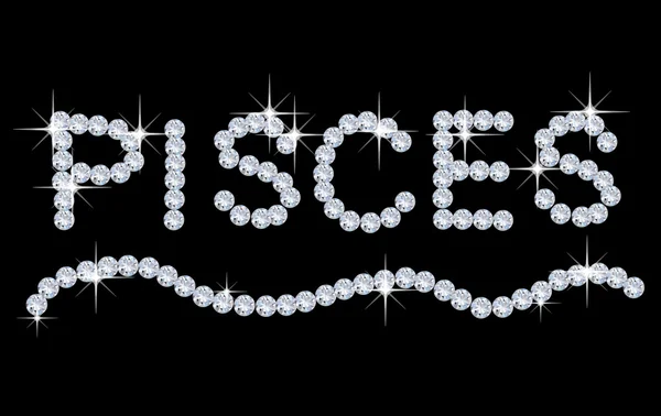 Diamond Zodiac Pisces — Stockfoto