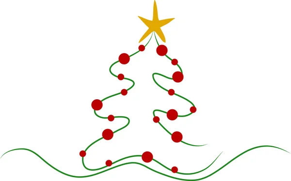 Árvore de Natal abstrata —  Vetores de Stock