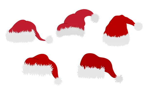 Санта-Клаус капелюхи — стоковий вектор