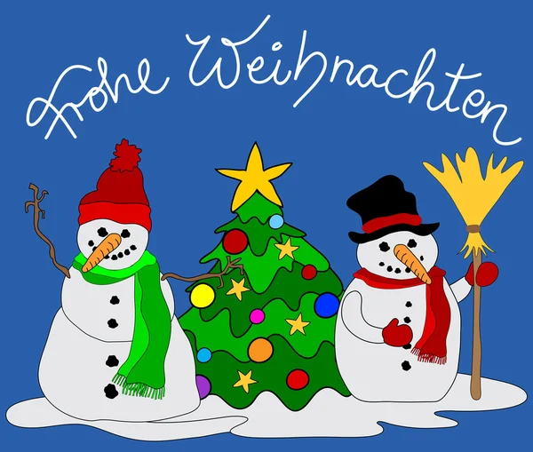 ドイツのクリスマス カード — ストックベクタ