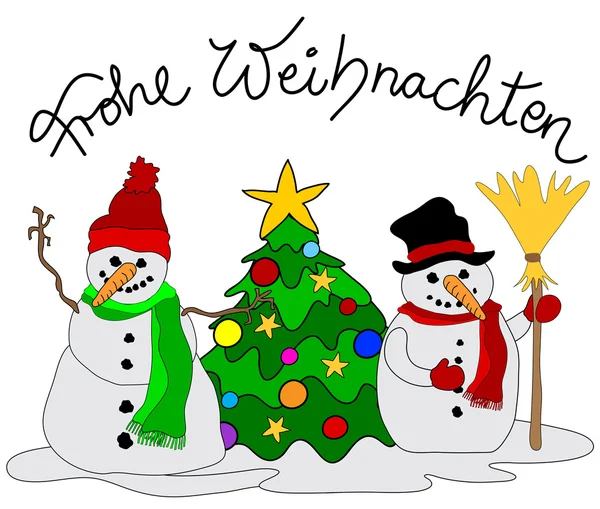 Tarjeta de Navidad alemana — Archivo Imágenes Vectoriales
