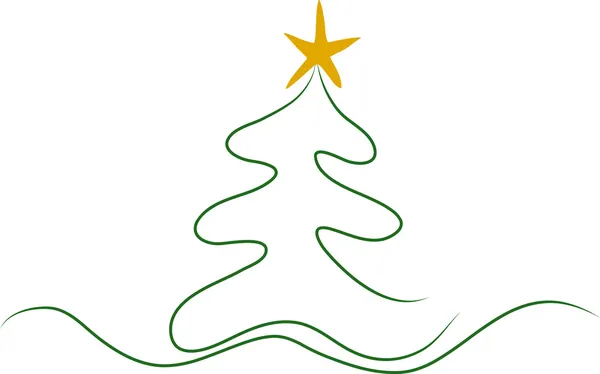 Absztrakt karácsonyfa — Stock Vector
