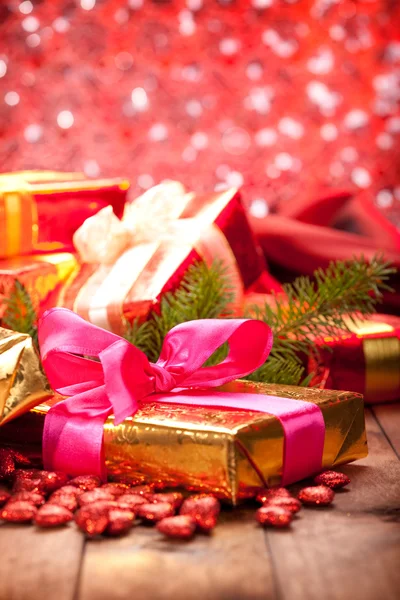 Juldekorationer - gåvor — Stockfoto