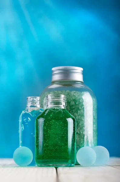 Спа-мінерали - сіль для ванн та ефірна олія — стокове фото