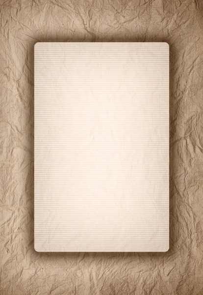 模板设计-老皱纸背景 — 图库照片