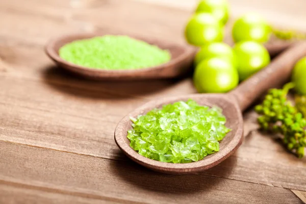 Sal verde para aromaterapia —  Fotos de Stock