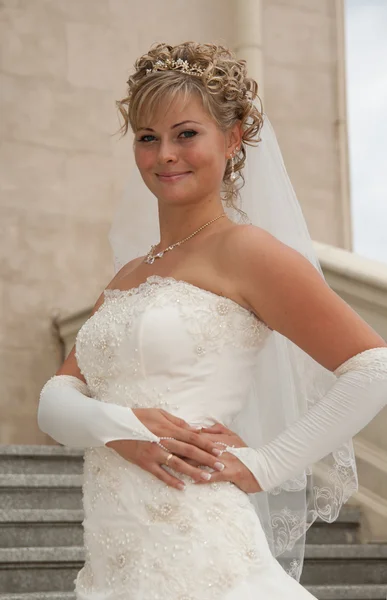 stock image The beautiful smiling bride