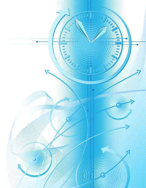 Fond d'entreprise avec horloge — Image vectorielle