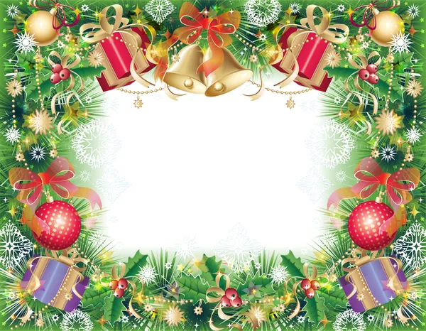背景与圣诞符号 — 图库矢量图片