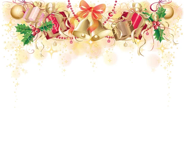 クリスマスのシンボルの背景 — ストックベクタ