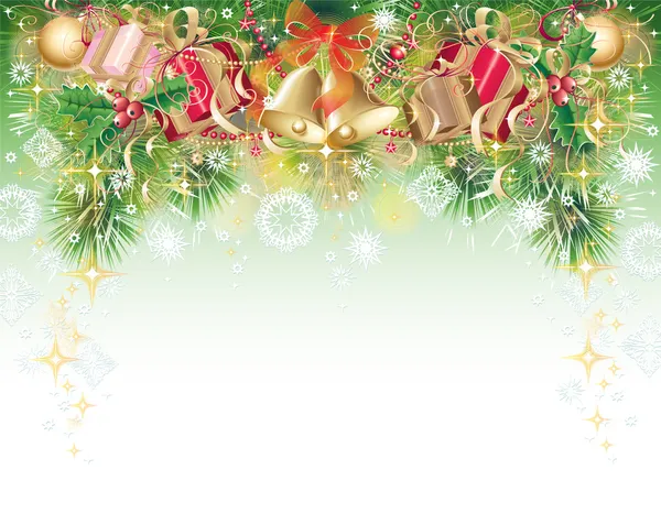 Arrière-plan avec symboles de Noël — Image vectorielle