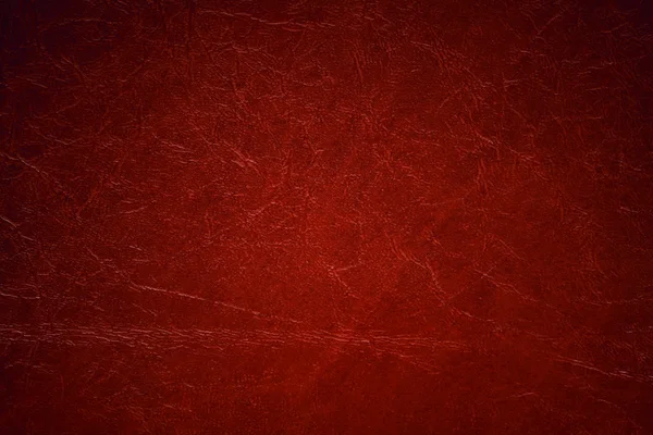 빨간 인조 가죽 배경 텍스처 — 스톡 사진