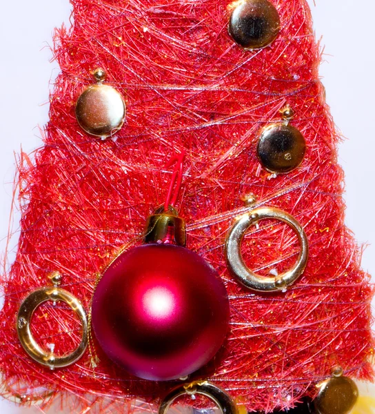 Rode kerstboom — Stockfoto