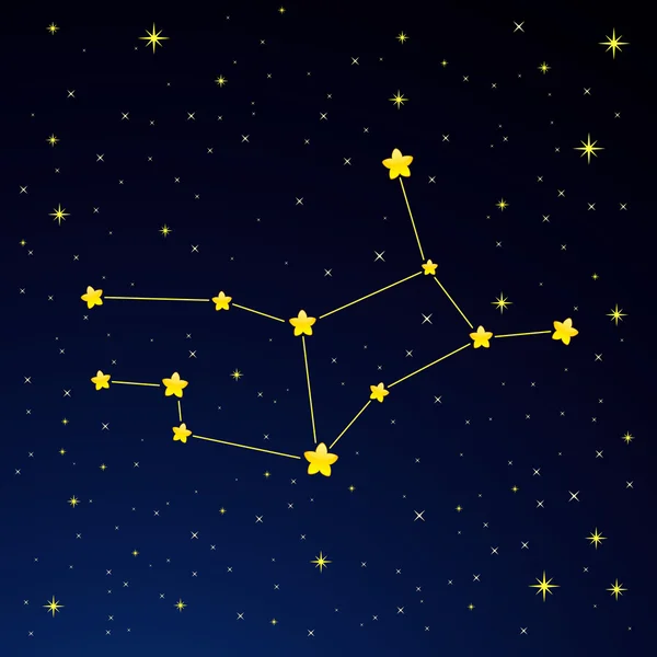 Constellation Virgo — Stock Vector