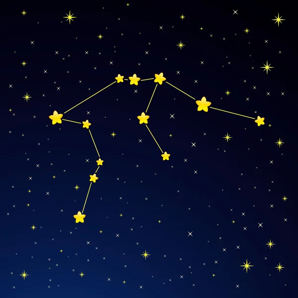 Constellation Aquarius — Stock Vector