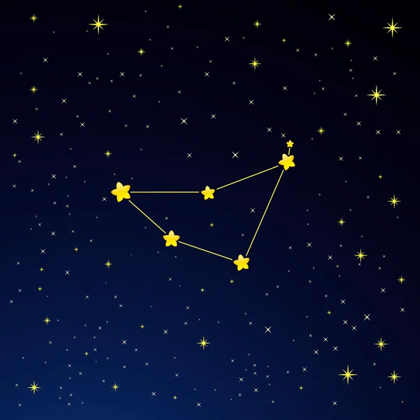Constellation Capricorn — Stock Vector