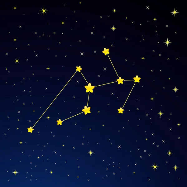 Constellation Cassiopeium — Stock Vector
