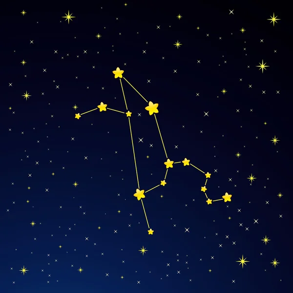 Constelación Leo — Vector de stock