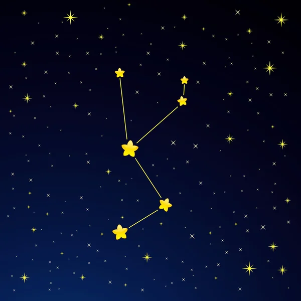 Constelación Unicornio — Vector de stock