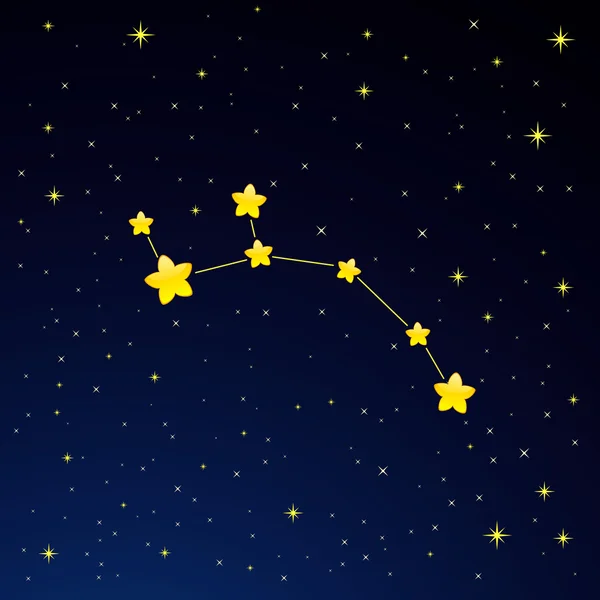 Constellation ursa ήσσονος σημασίας — Διανυσματικό Αρχείο