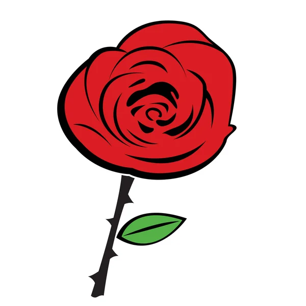 Rose fleur — Image vectorielle