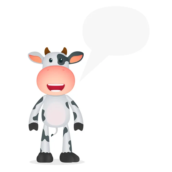 Vtipné kreslené kráva — Stockový vektor