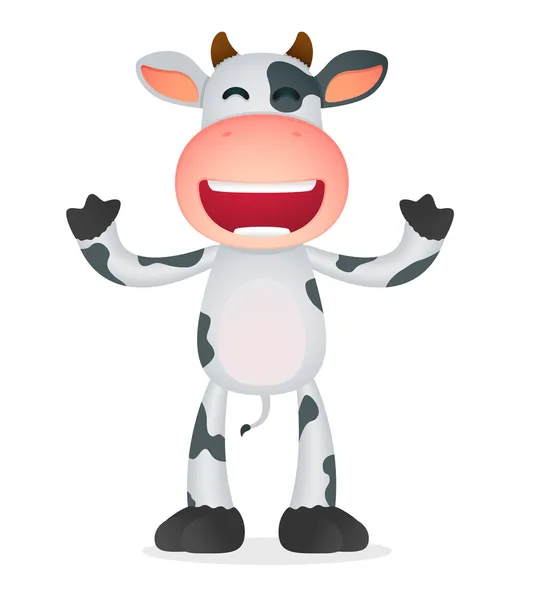 Смешная корова — стоковый вектор