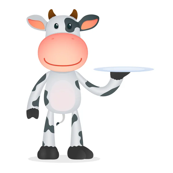 Śmieszne kreskówka krowa — Wektor stockowy