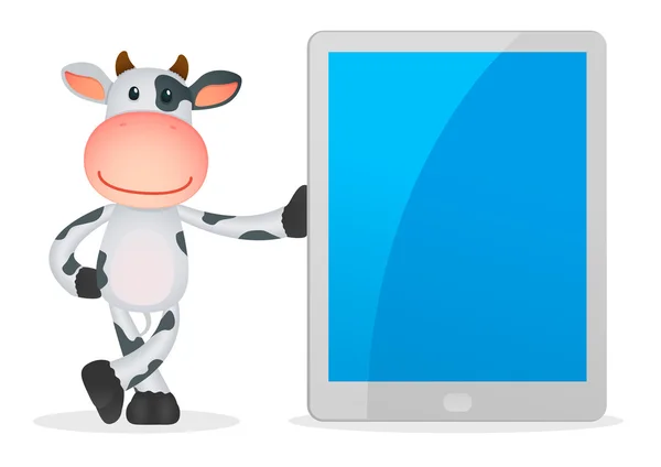 Кумедний мультфільм корова — стоковий вектор