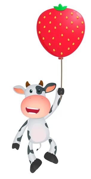 Stock vector Funny cartoon cow