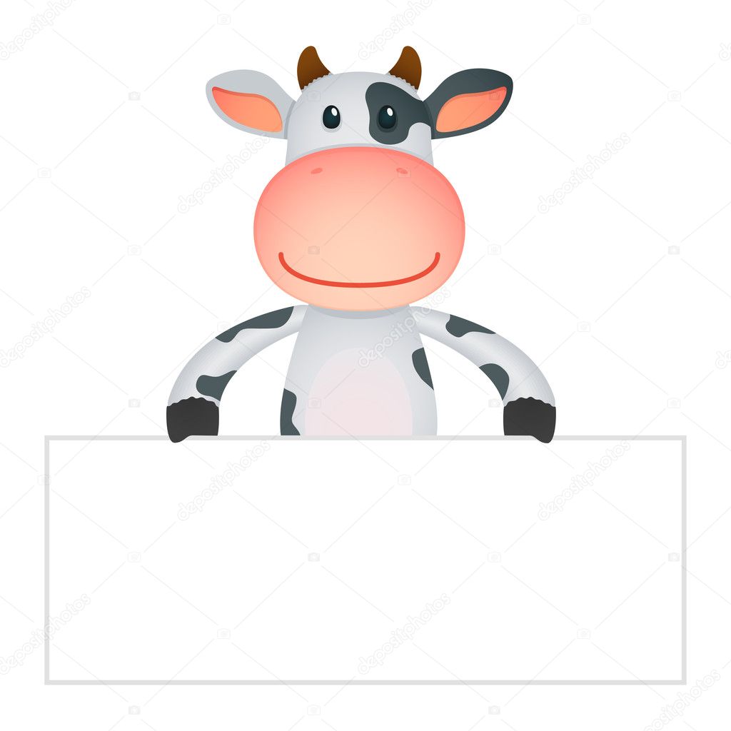 Vacas graciosas imágenes de stock de arte vectorial | Depositphotos