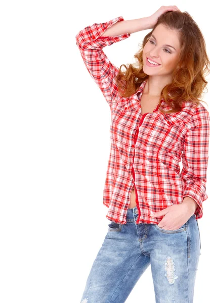 Lovely young woman in casual clothing — Stock Photo, Image