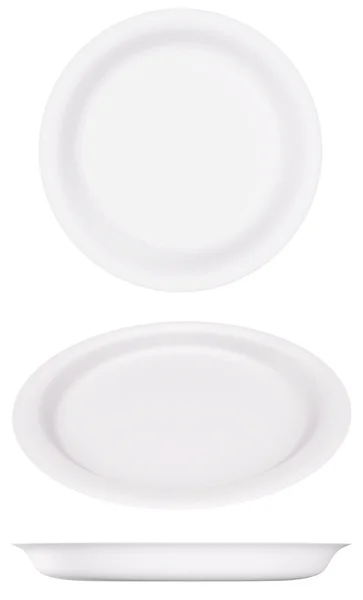 Weiße Platte — Stockfoto