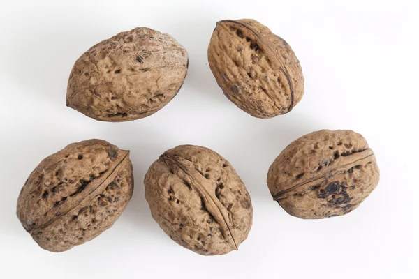 Five major goals walnuts — Stock Photo, Image